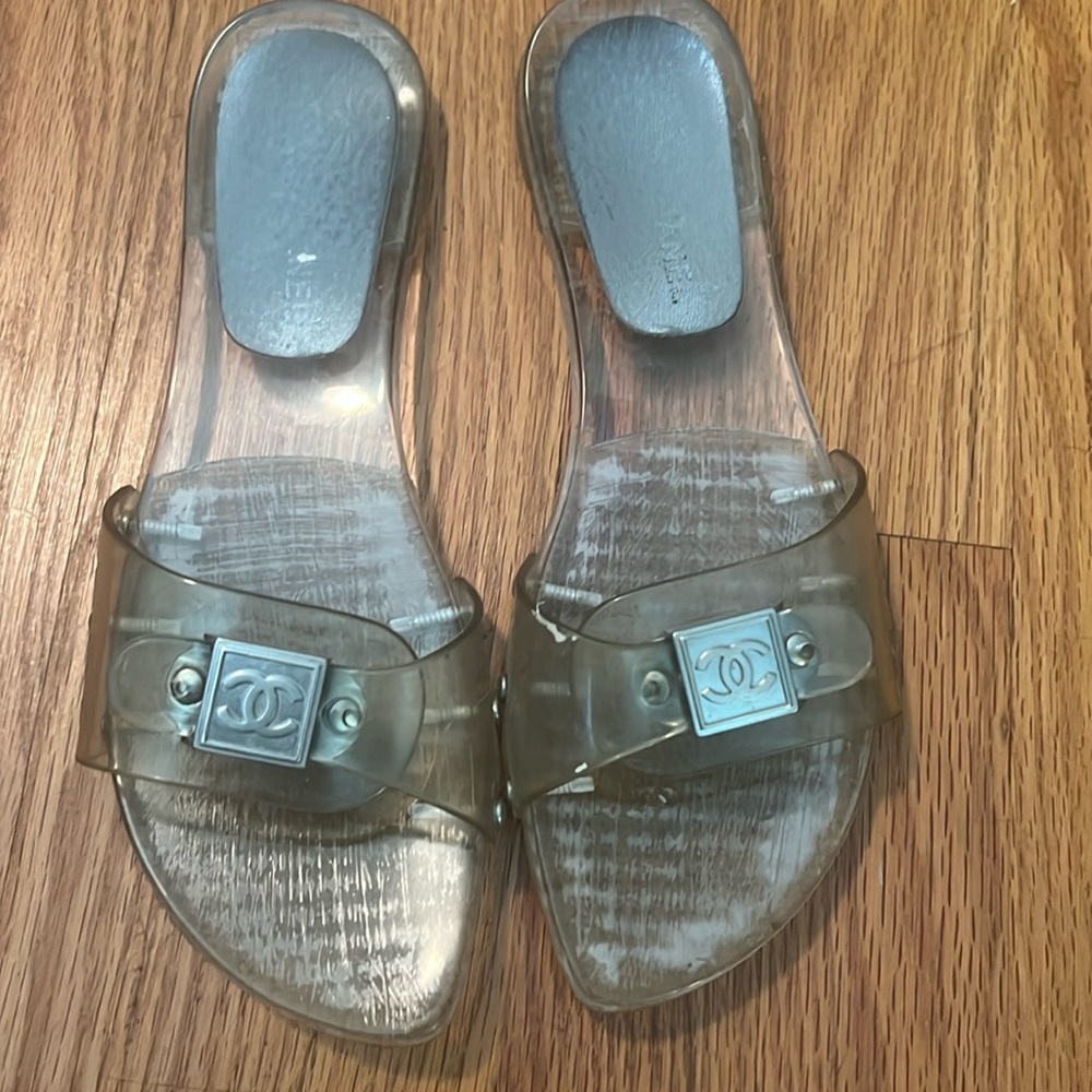 Rubber Chanel sandals